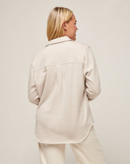 Heather Pumice Stone Travis Mathew Cloud Fleece Shacket