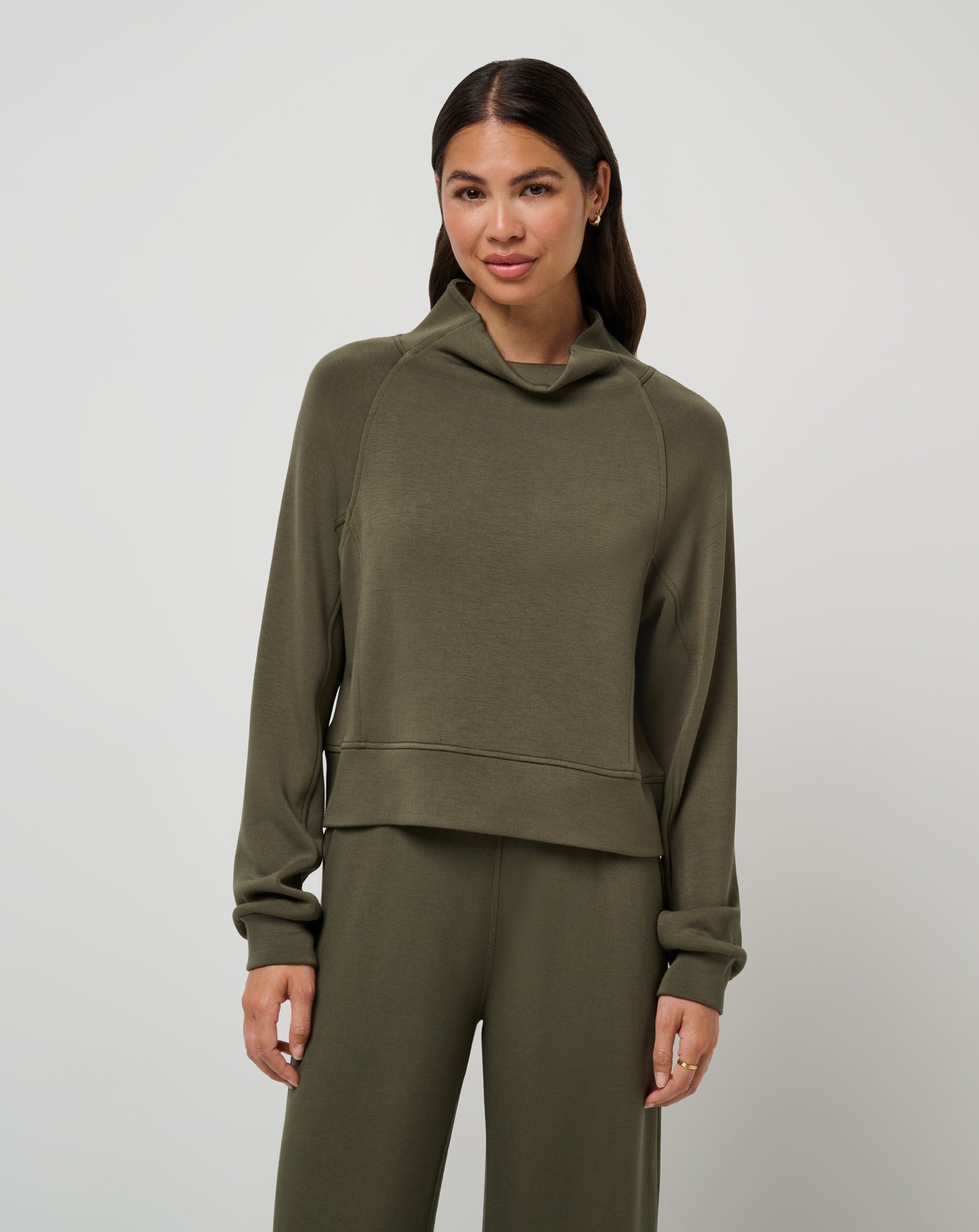Grape Leaf Travis Mathew Skyloft Soft Funnel Neck
