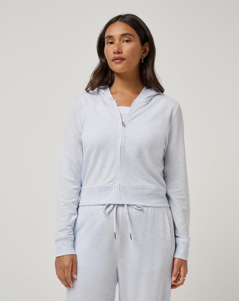 Heather Ancient Water Travis Mathew Cloud Terry Zip Hoodie