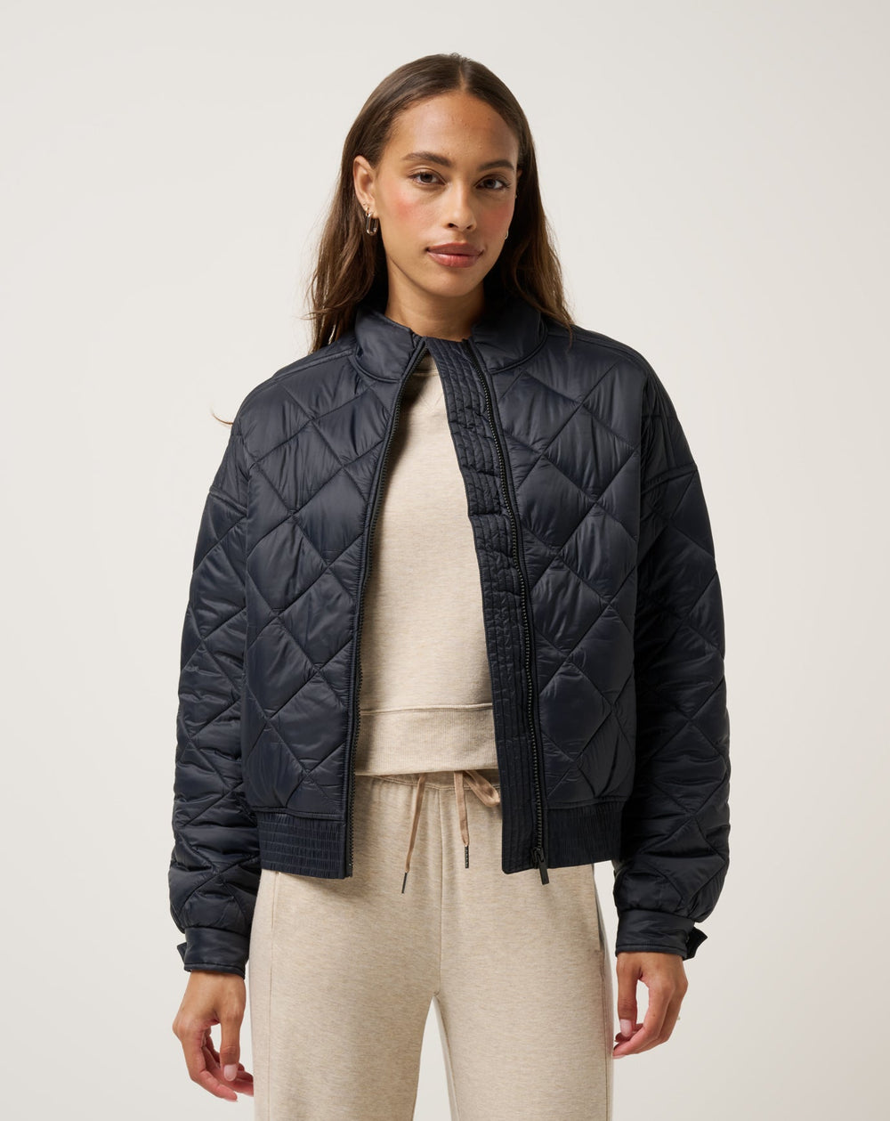 Obsidian Travis Mathew Lights At Night Quilted Jacket