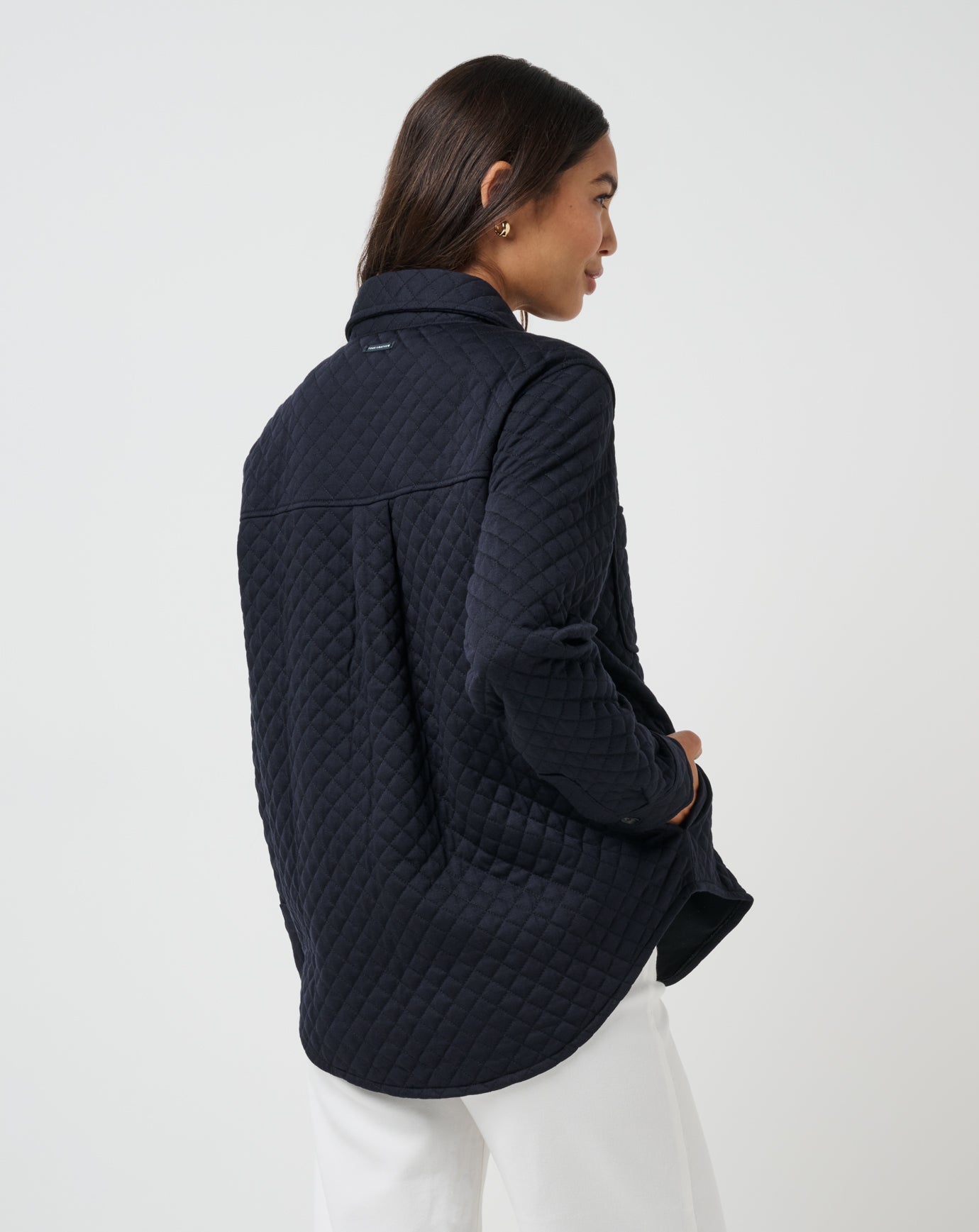 Black Travis Mathew Diamond Quilted Shacket