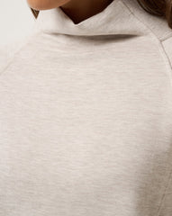 Heather Savannah Tan Travis Mathew Skyloft Soft Funnel Neck