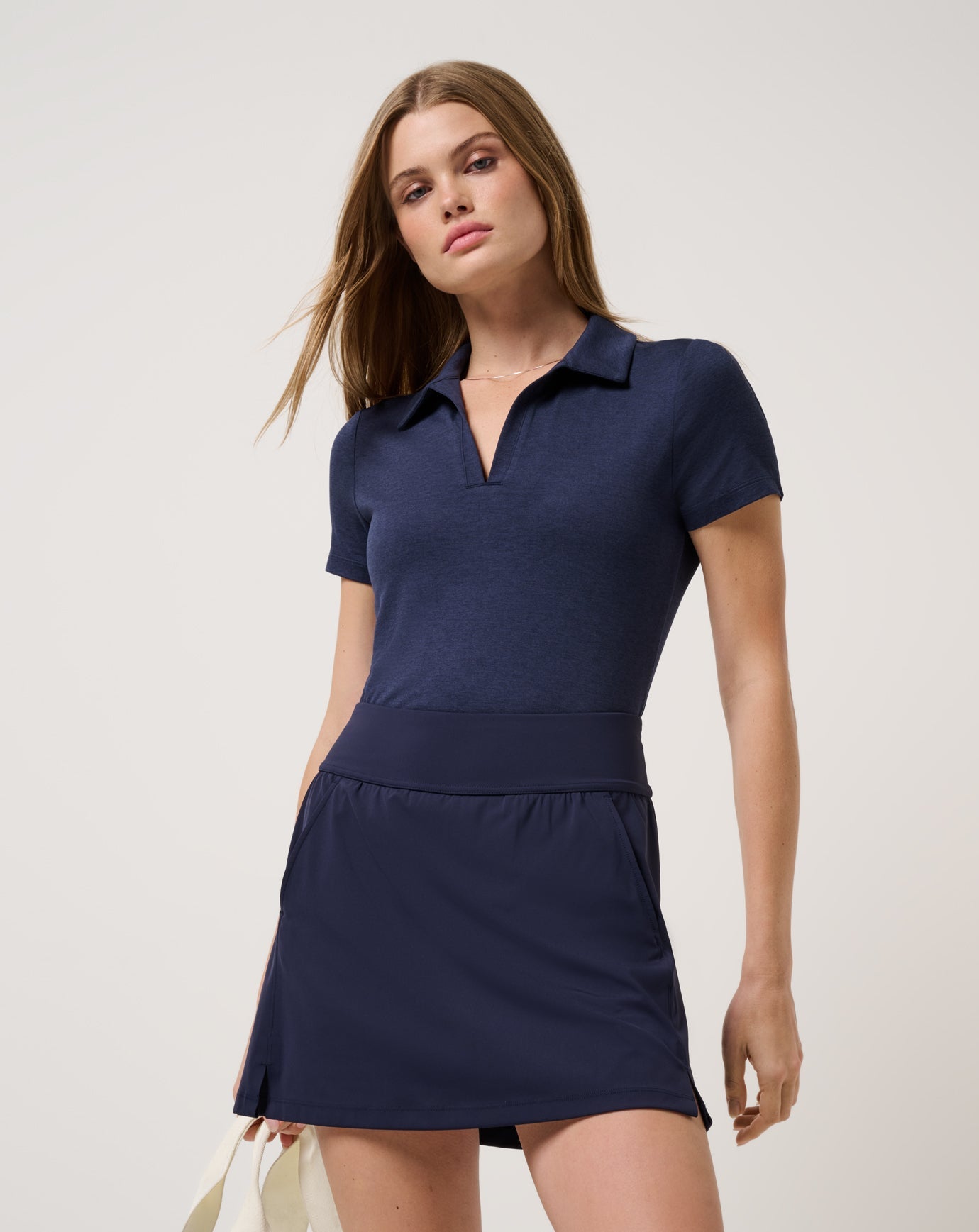 Heather Navy Blazer Travis Mathew Skyloft Light Polo