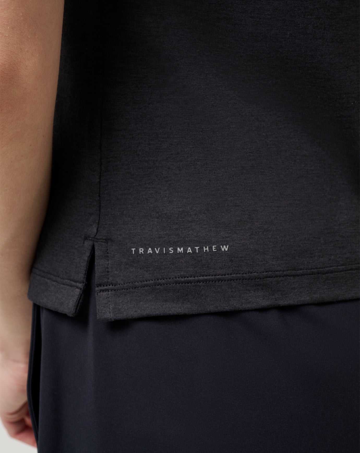 Heather Black Travis Mathew Skyloft Light Polo
