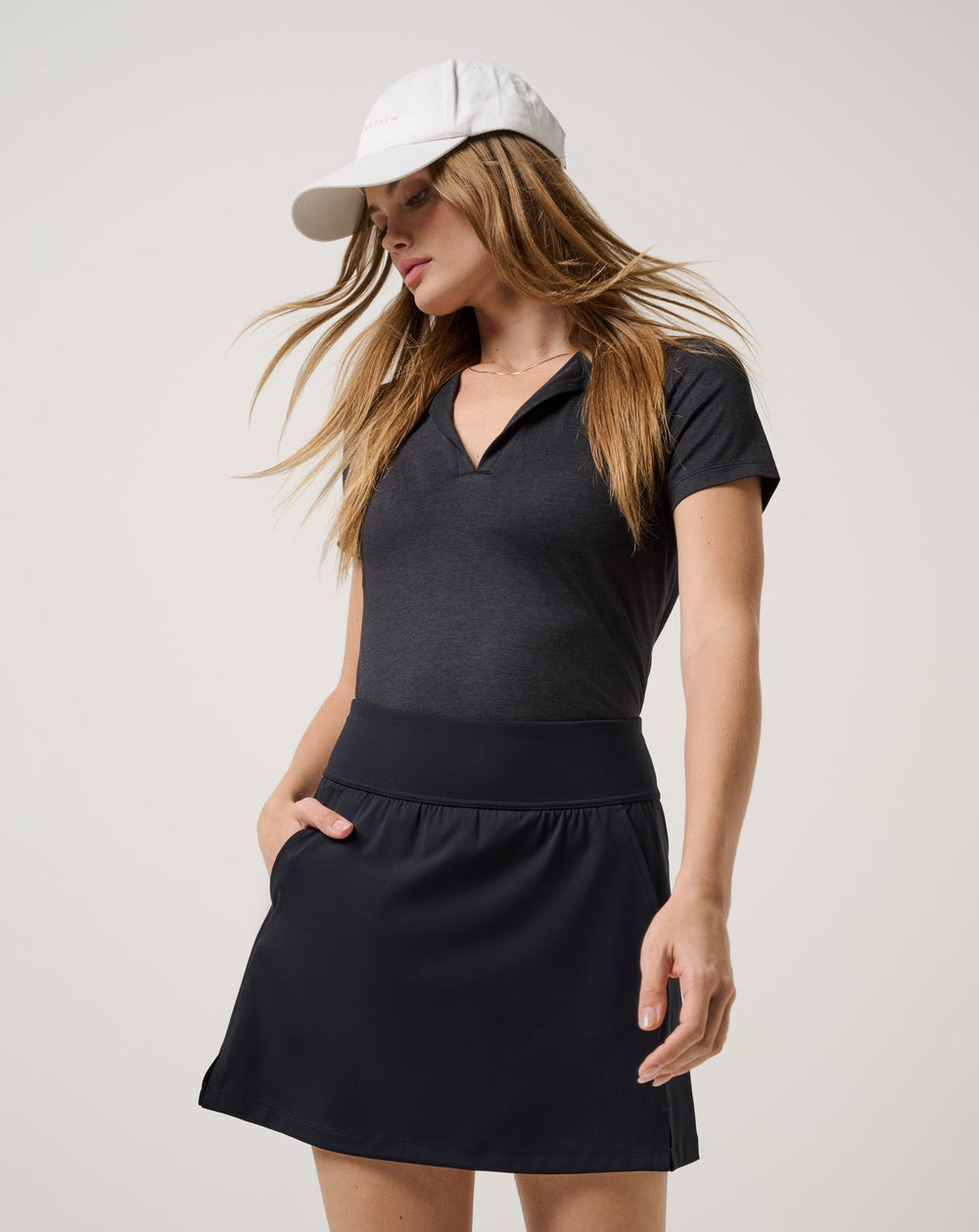 Heather Black Travis Mathew Skyloft Light Polo
