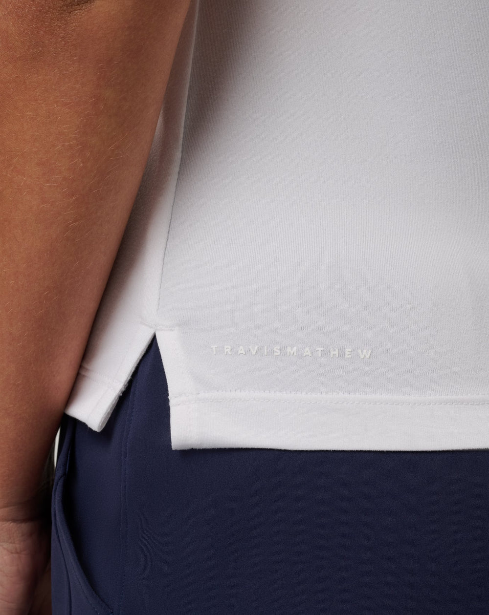 White Travis Mathew Skyloft Light Sleeveless Polo