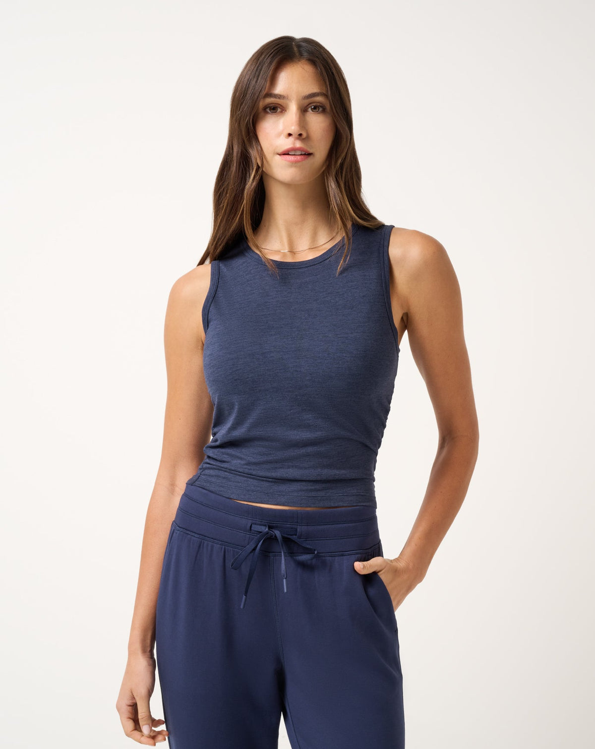 Heather Navy Blazer Travis Mathew Skyline Jersey Tank