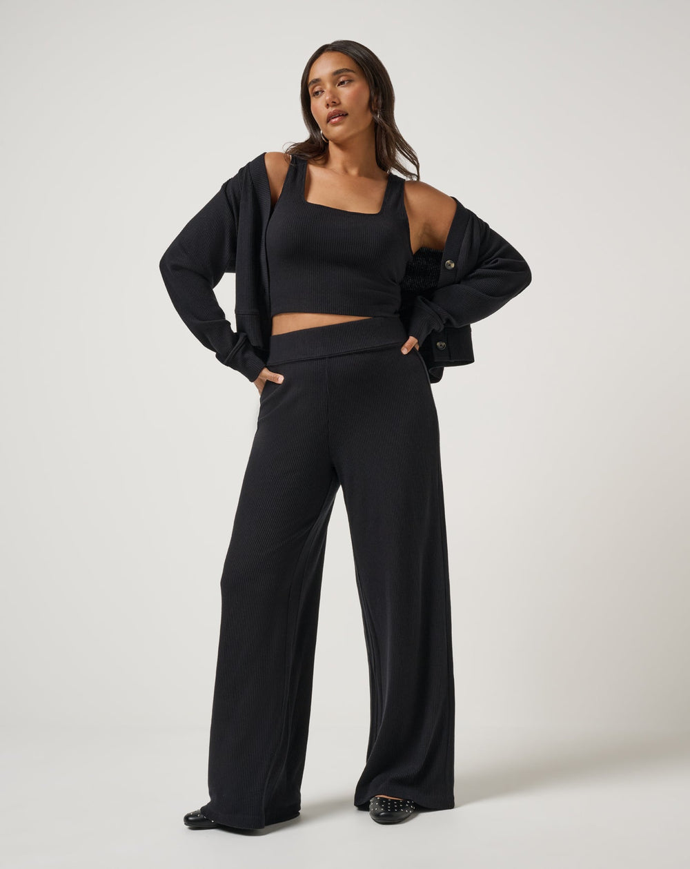 Black Travis Mathew Evening Retreat Cardigan