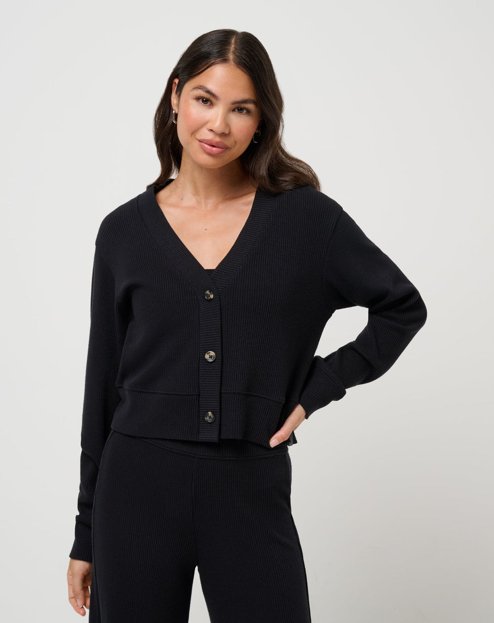 Black Travis Mathew Evening Retreat Cardigan