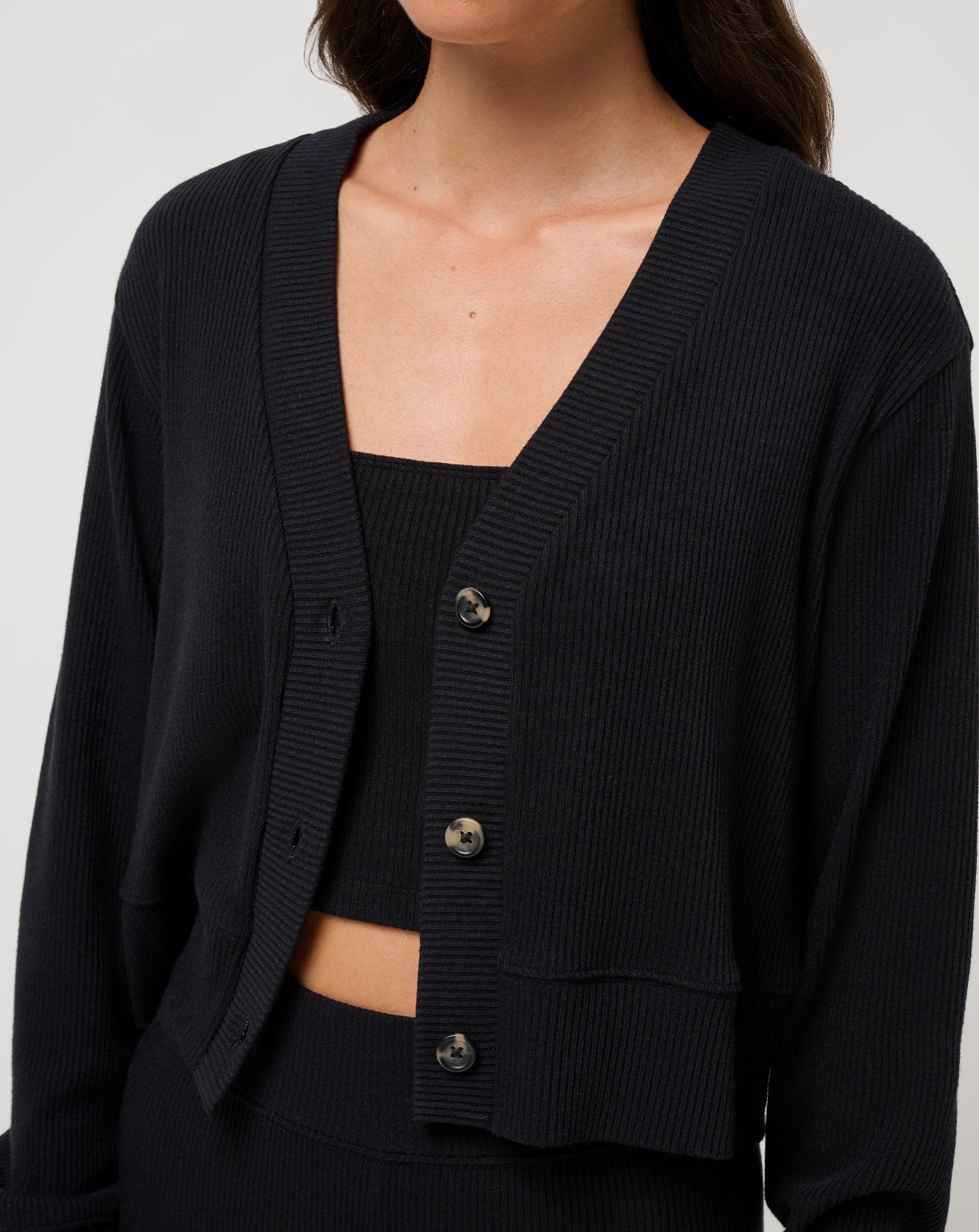 Black Travis Mathew Evening Retreat Cardigan