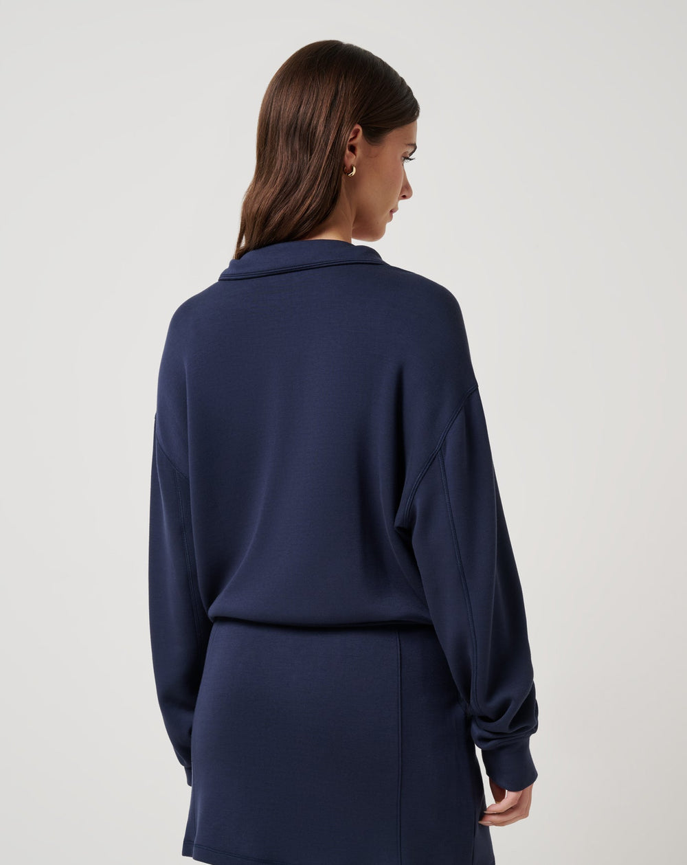 Navy Blazer Travis Mathew Skyloft Soft Echo Half Zip