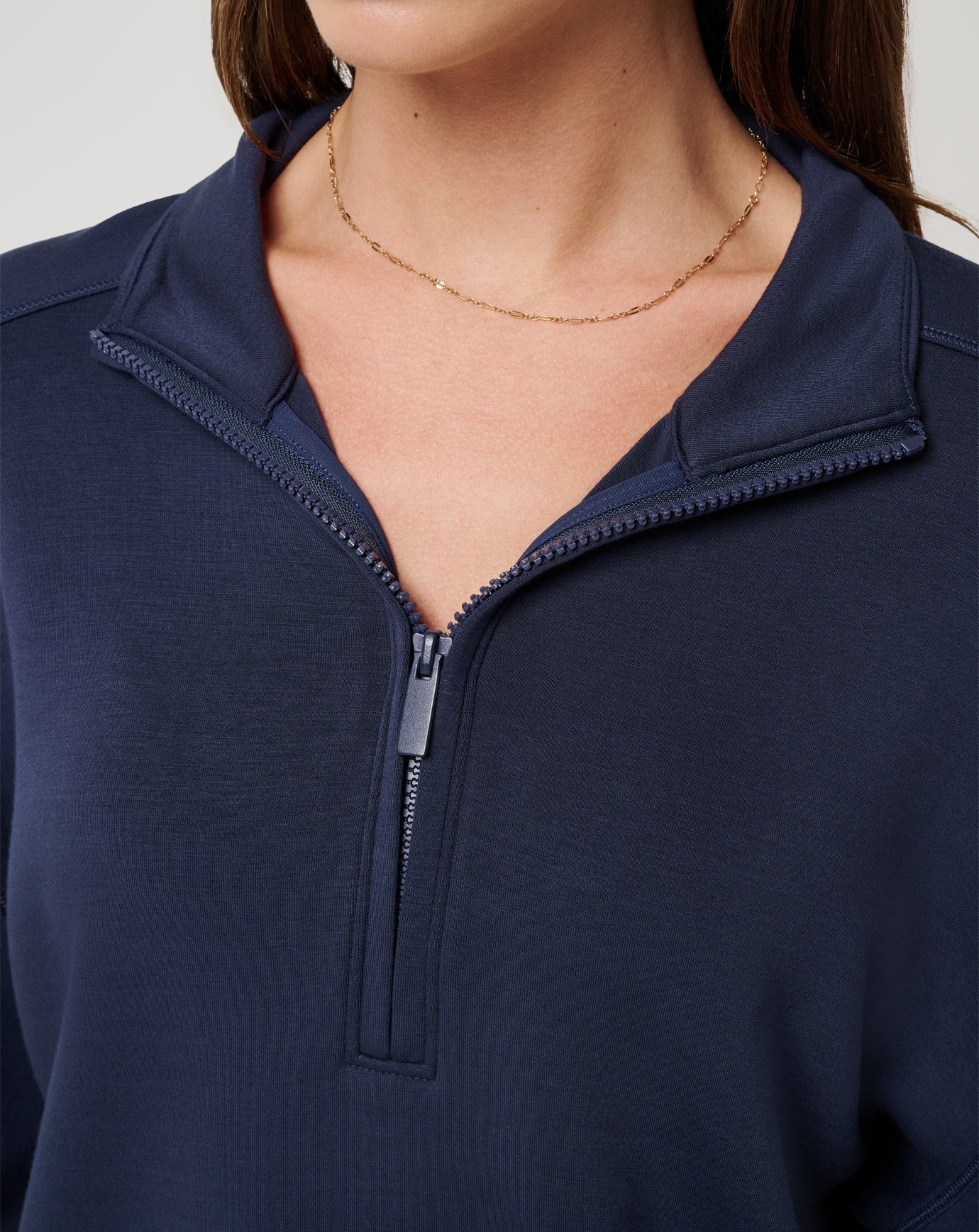 Navy Blazer Travis Mathew Skyloft Soft Echo Half Zip