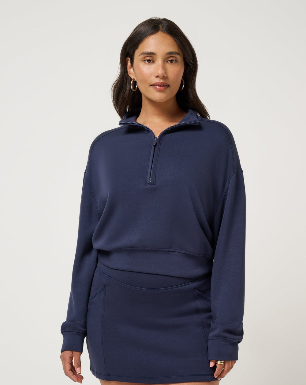 Navy Blazer Travis Mathew Skyloft Soft Echo Half Zip