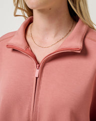 Brick Dust Travis Mathew Skyloft Soft Echo Half Zip