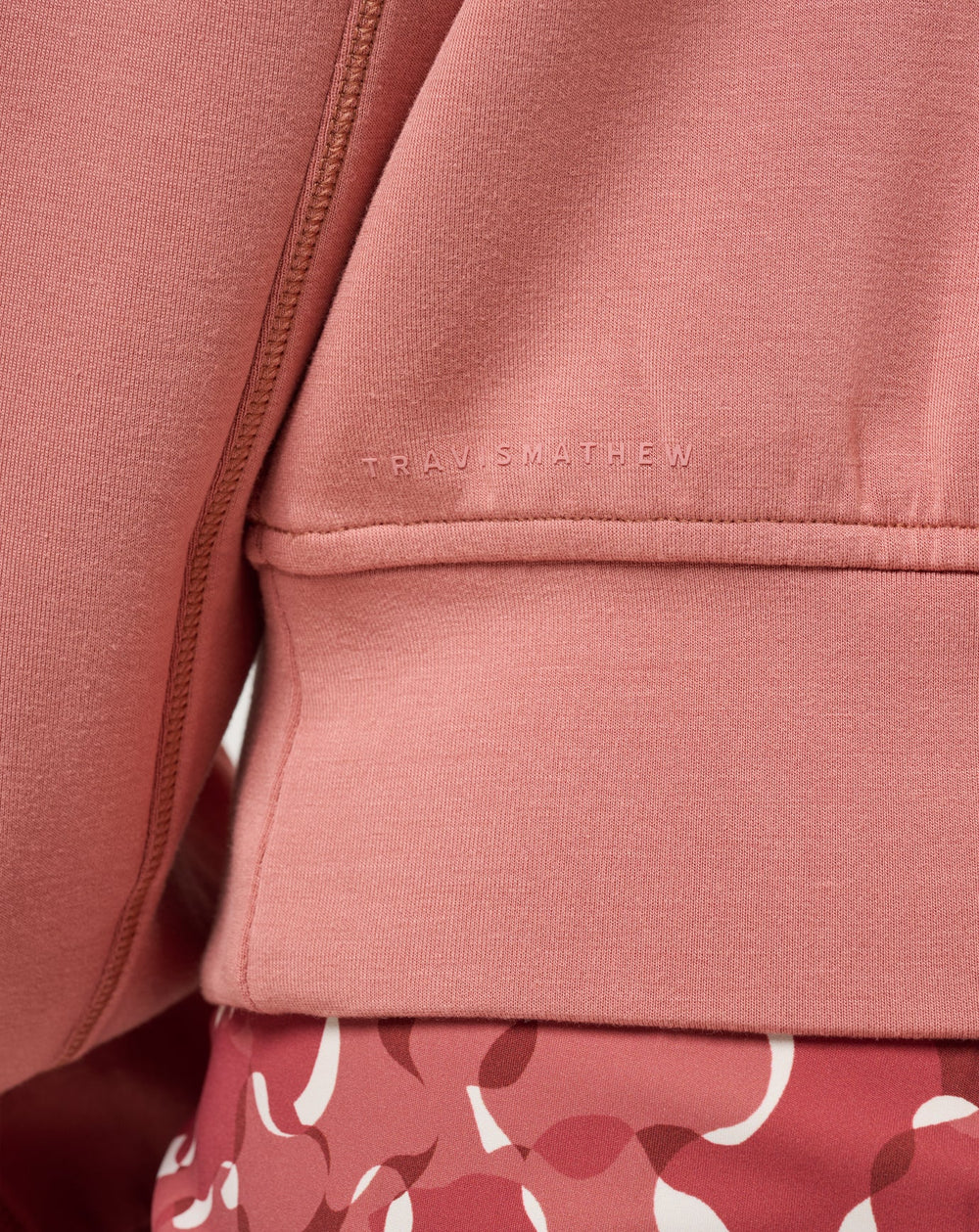 Brick Dust Travis Mathew Skyloft Soft Echo Half Zip