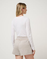 White Travis Mathew Cloud Long Sleeve Tee