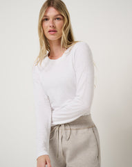 White Travis Mathew Cloud Long Sleeve Tee