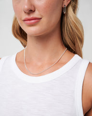 White Travis Mathew Cloud Jersey Tank 2.0