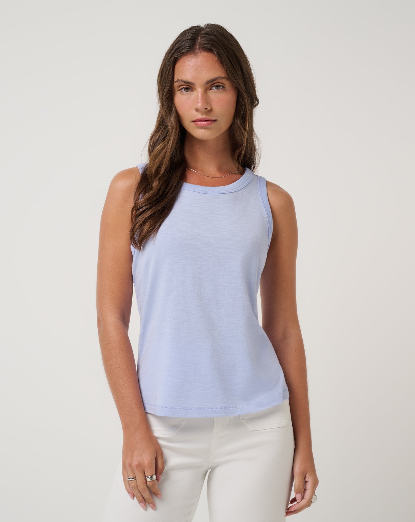 Soft Blue Travis Mathew Cloud Jersey Tank 2.0