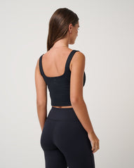 Black Travis Mathew Moveknit Rib Sport Top