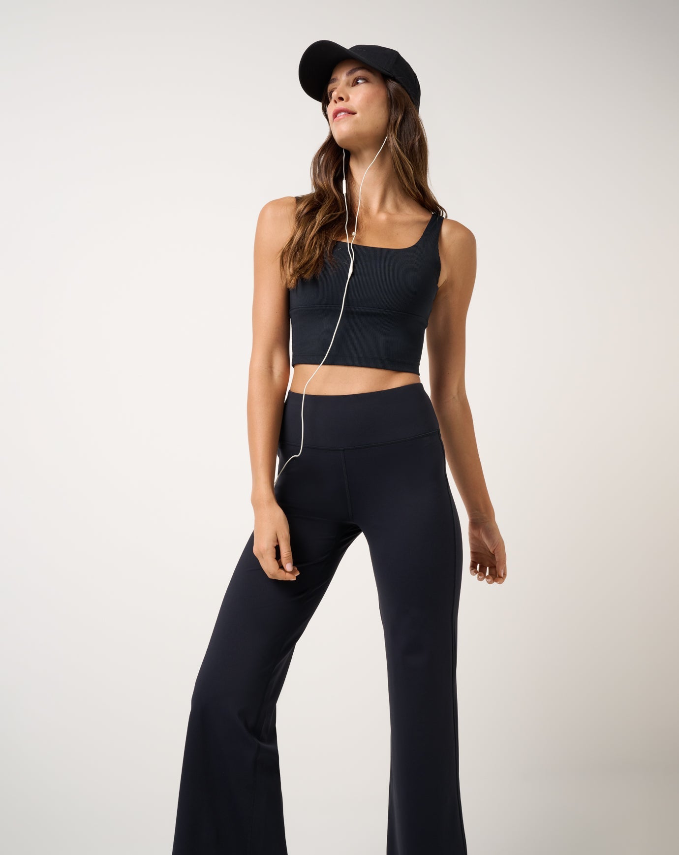 Black Travis Mathew Moveknit Rib Sport Top