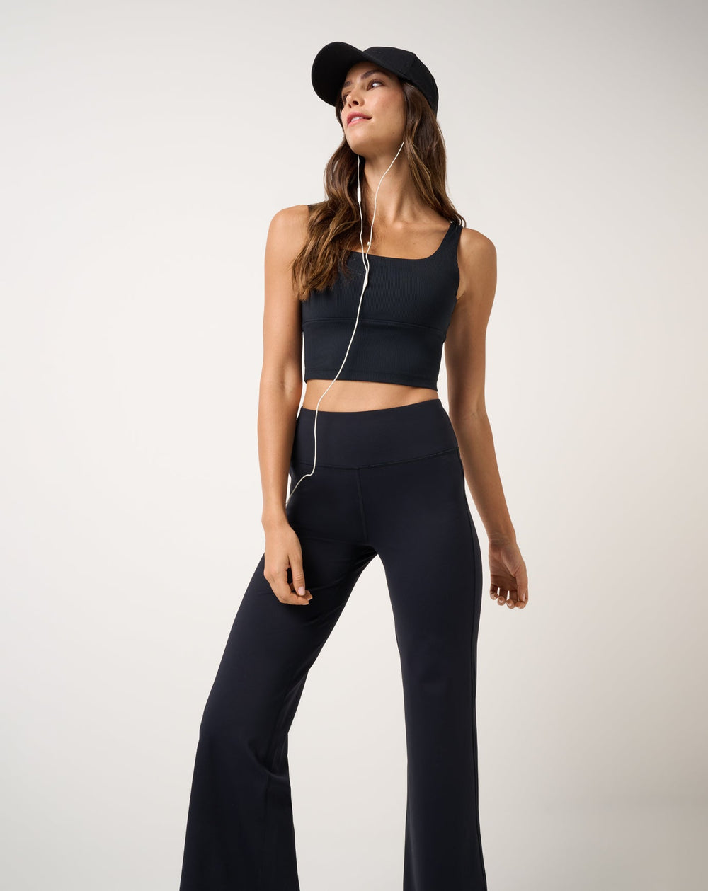 Black Travis Mathew Moveknit Rib Sport Top