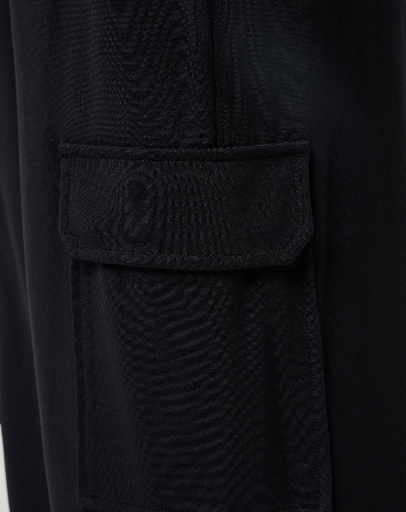 Black Travis Mathew Friday Doubleknit Utility Wide Leg Pant