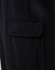 Black Travis Mathew Friday Doubleknit Utility Wide Leg Pant