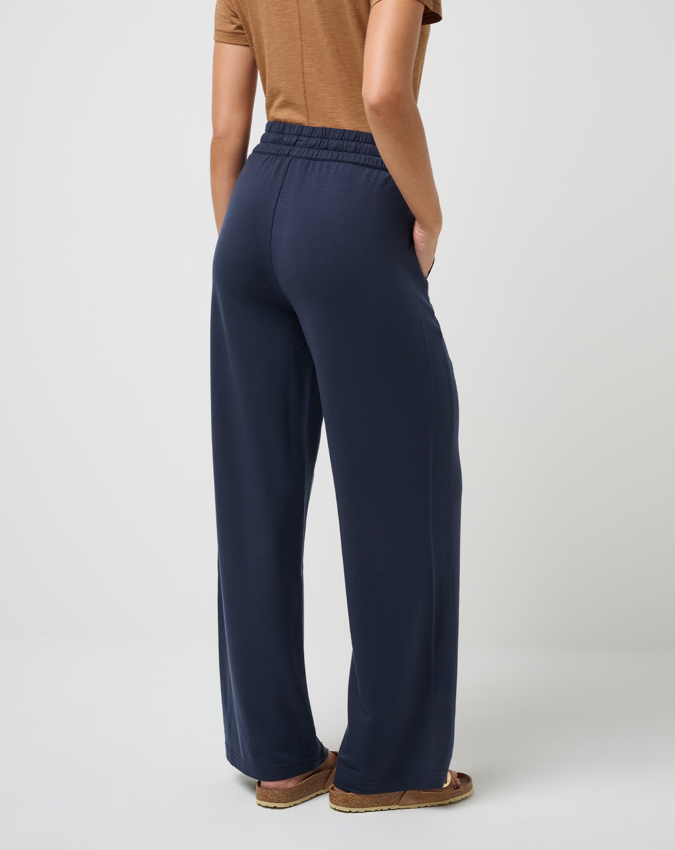 Navy Blazer Travis Mathew Cloud Terry Wide Leg Pant