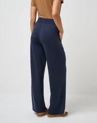 Navy Blazer Travis Mathew Cloud Terry Wide Leg Pant
