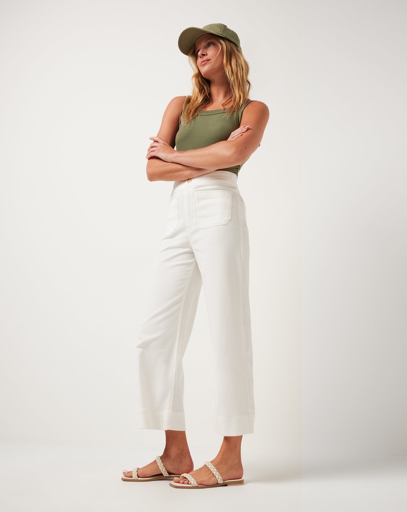 White Travis Mathew Everyday Ankle Pant