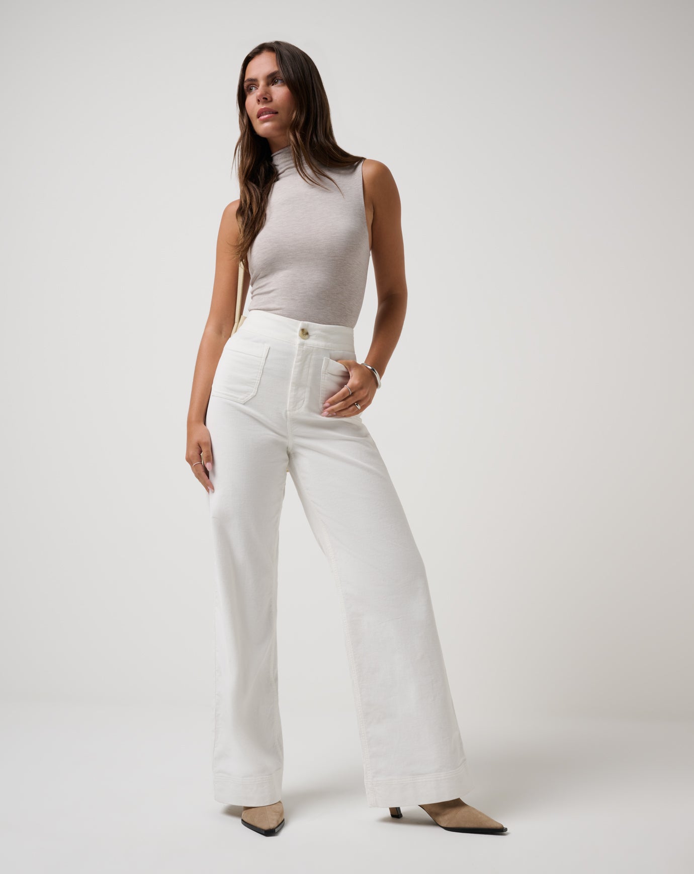 Snow White Travis Mathew Everyday Cord Long Pant