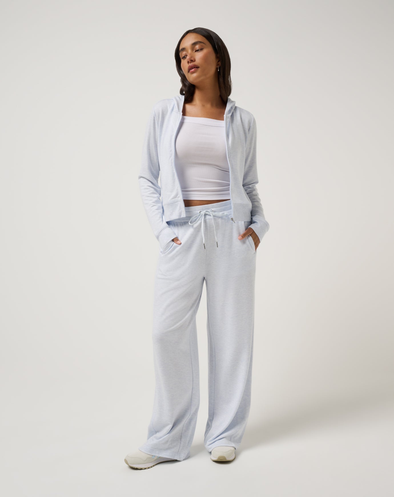 Heather Ancient Water Travis Mathew Cloud Terry Wide Leg Pant