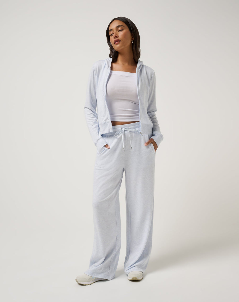 Heather Ancient Water Travis Mathew Cloud Terry Wide Leg Pant