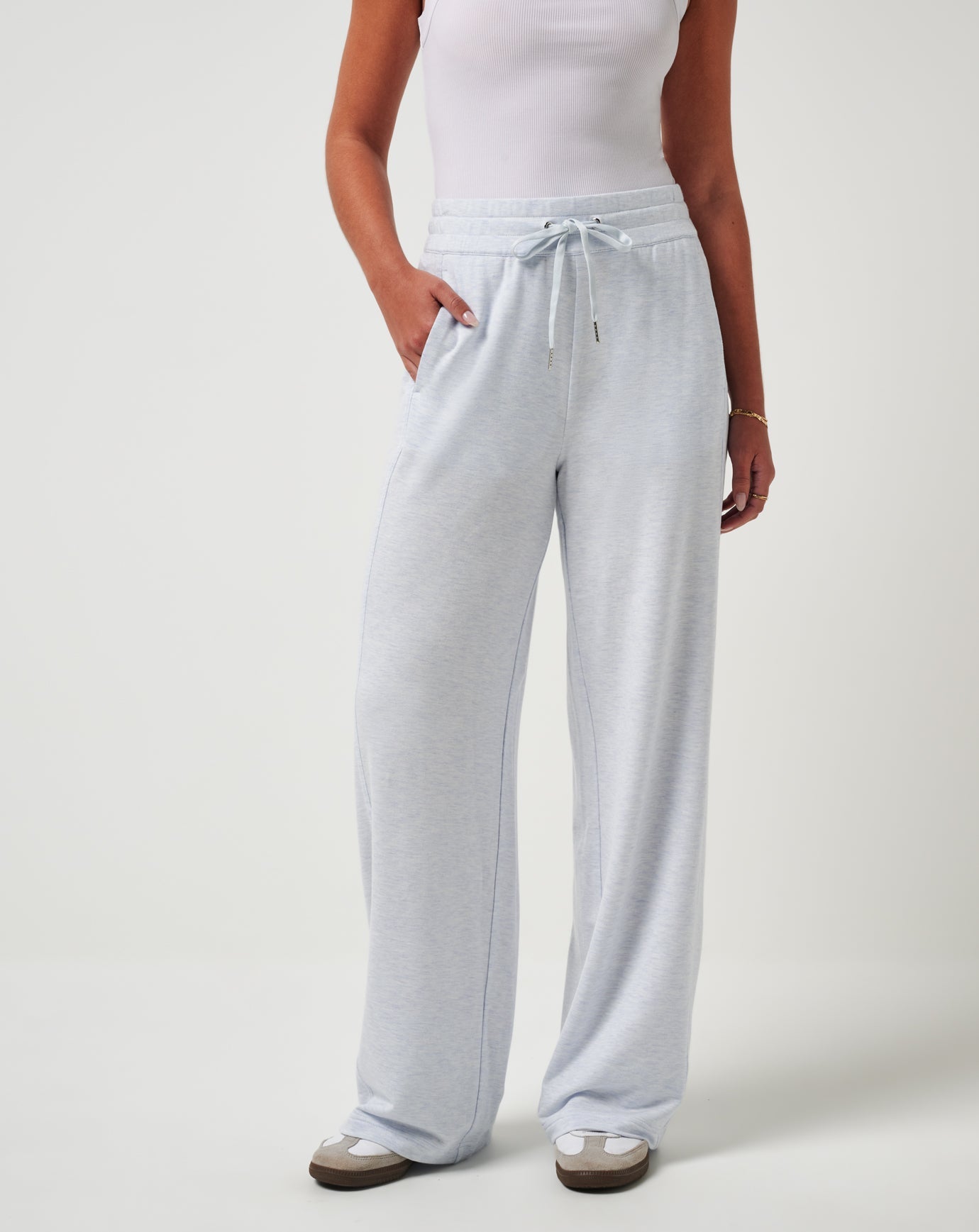 Heather Ancient Water Travis Mathew Cloud Terry Wide Leg Pant