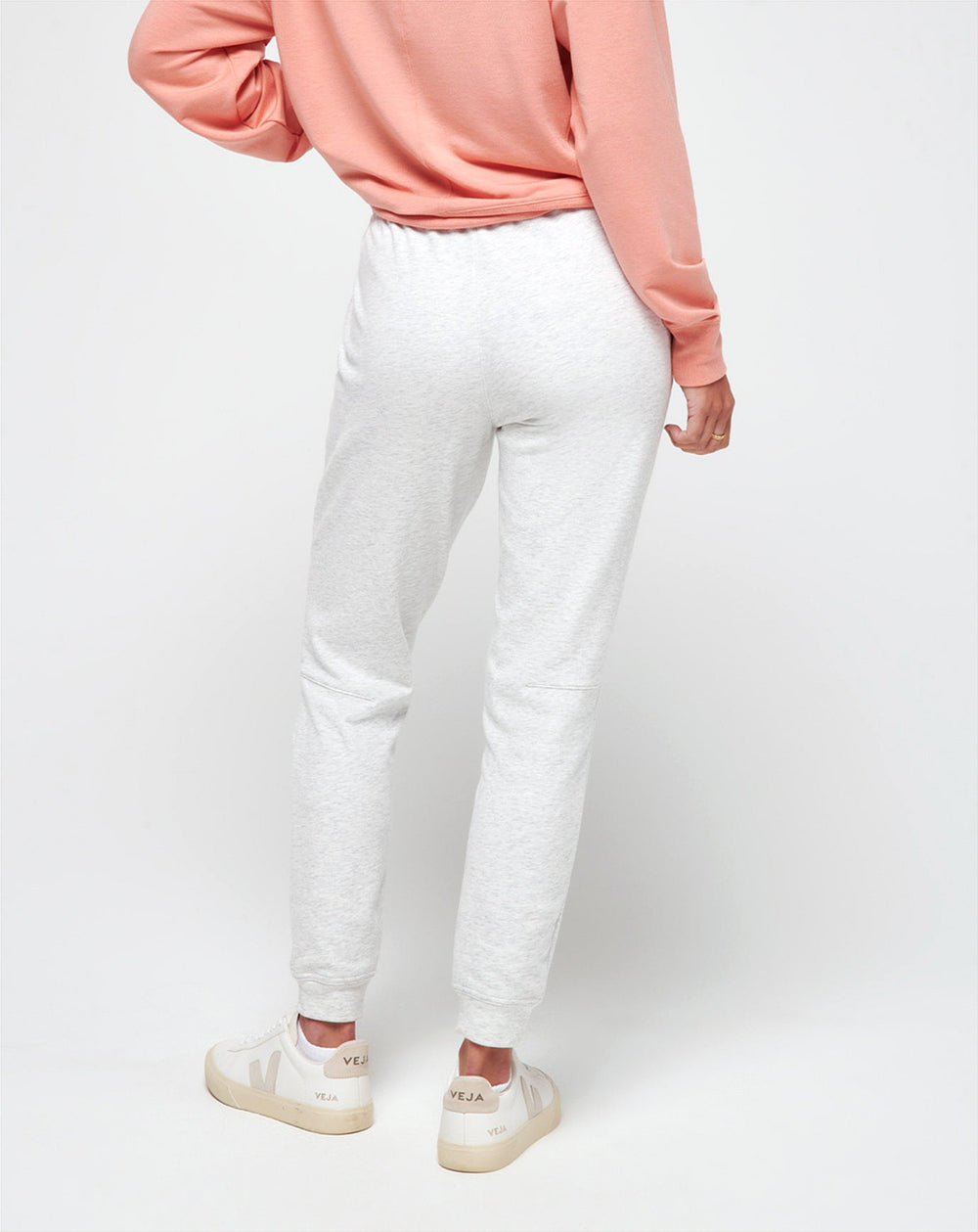 Heather Light Grey Travis Mathew Cloud Fleece Jogger