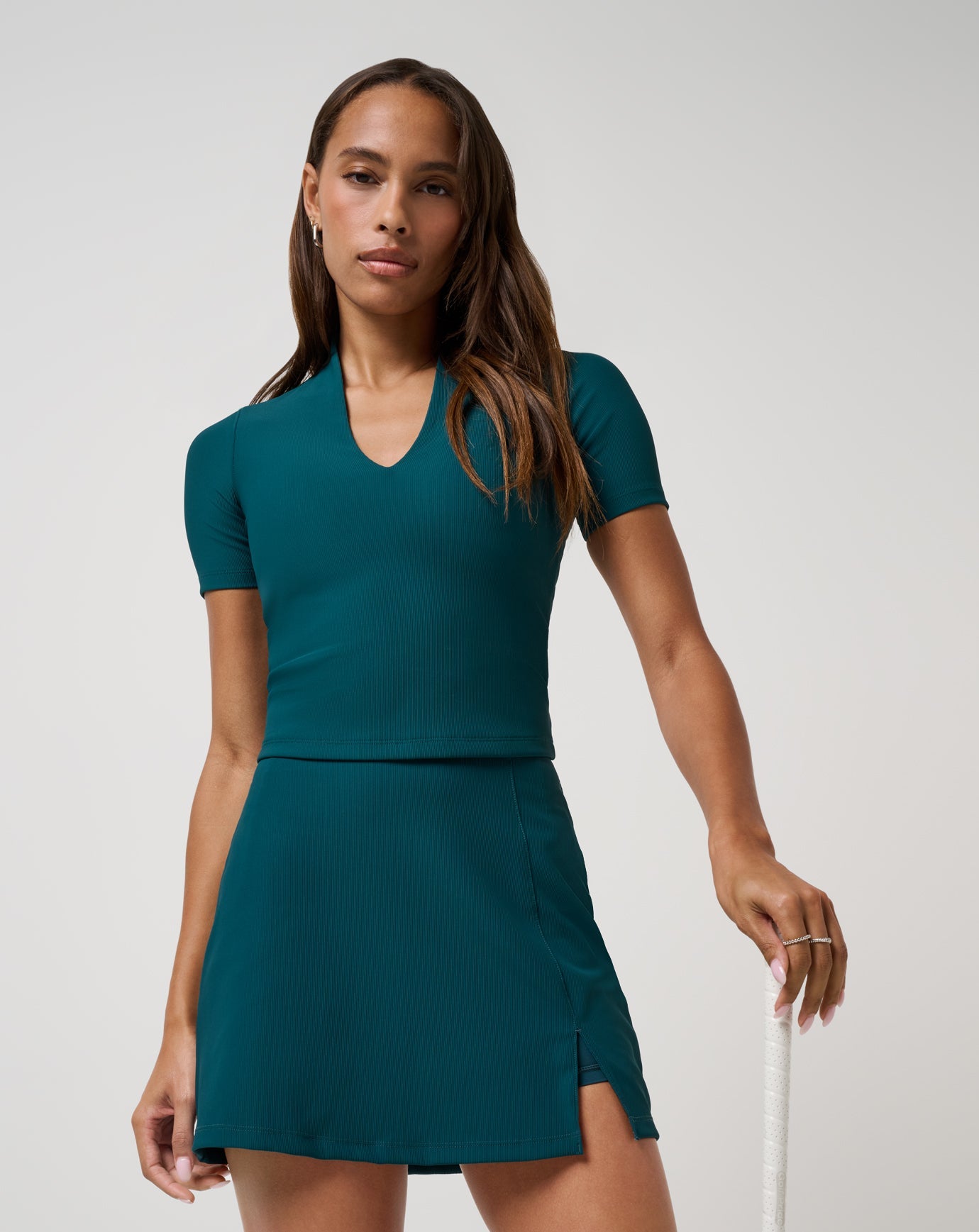 Dark Sea Travis Mathew Moveknit Rib Limitless Skort