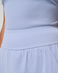 Soft Blue Travis Mathew Moveknit Game Set Match Skort