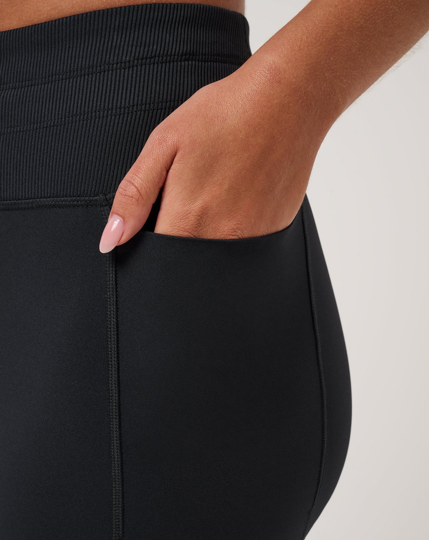 Black Travis Mathew Moveknit Tie Bonded Legging