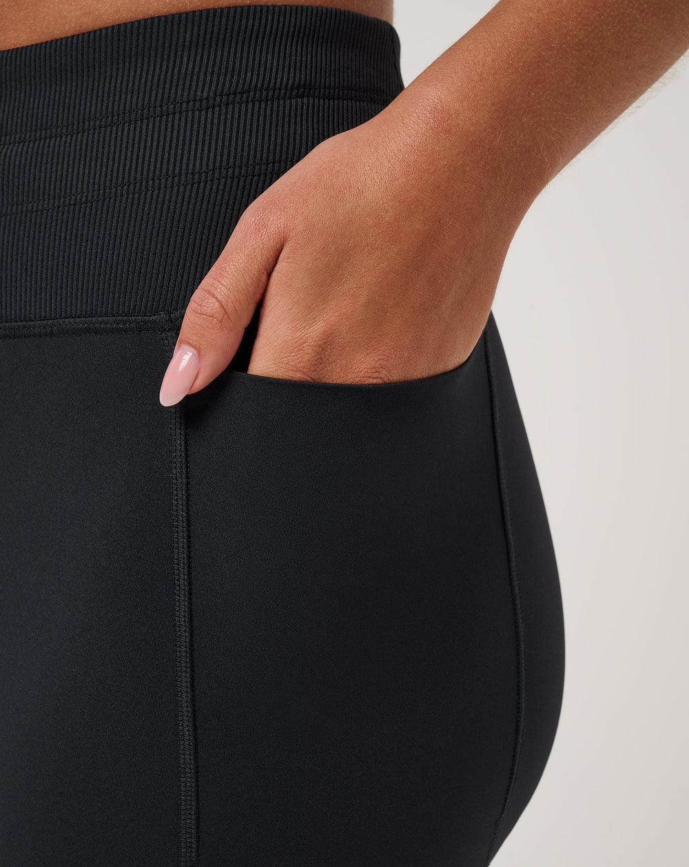Black Travis Mathew Moveknit Tie Bonded Legging