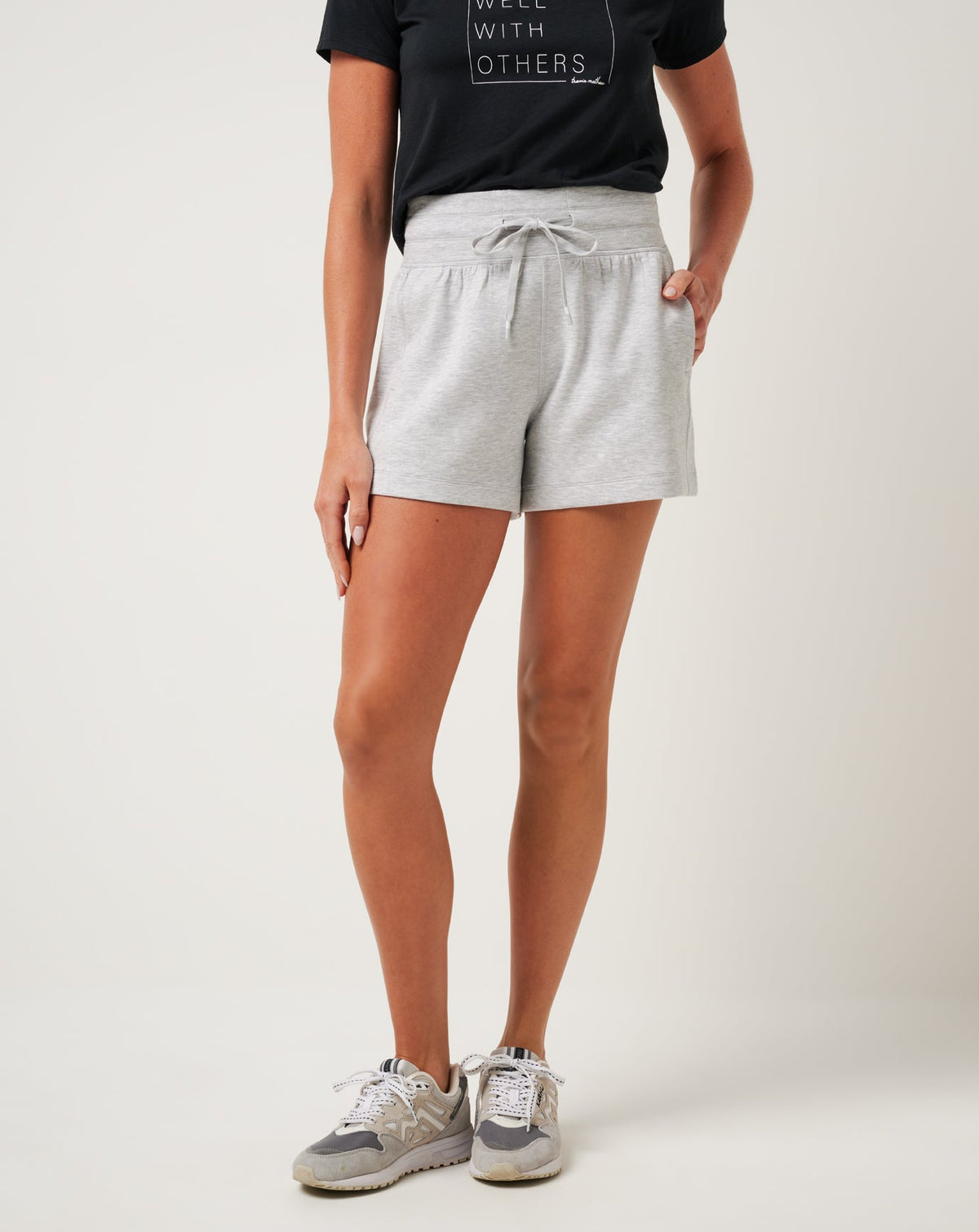 Heather Light Grey Travis Mathew Skyloft Soft Tie Short