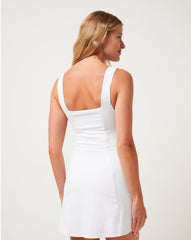 White Travis Mathew Moveknit Sleeveless Dress