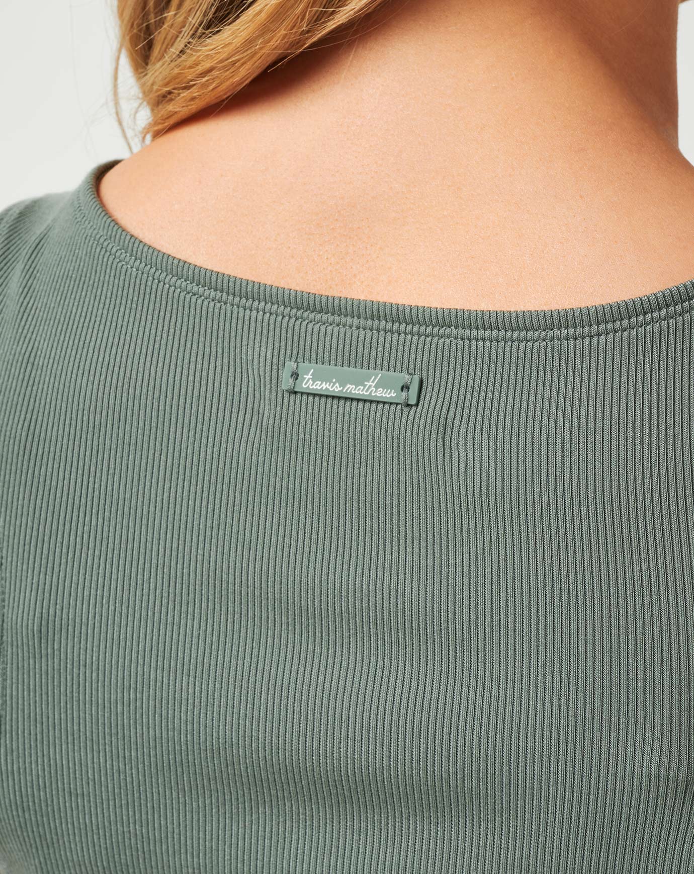 Agave Green Travis Mathew Cloud Rib Hadley Wood Dress