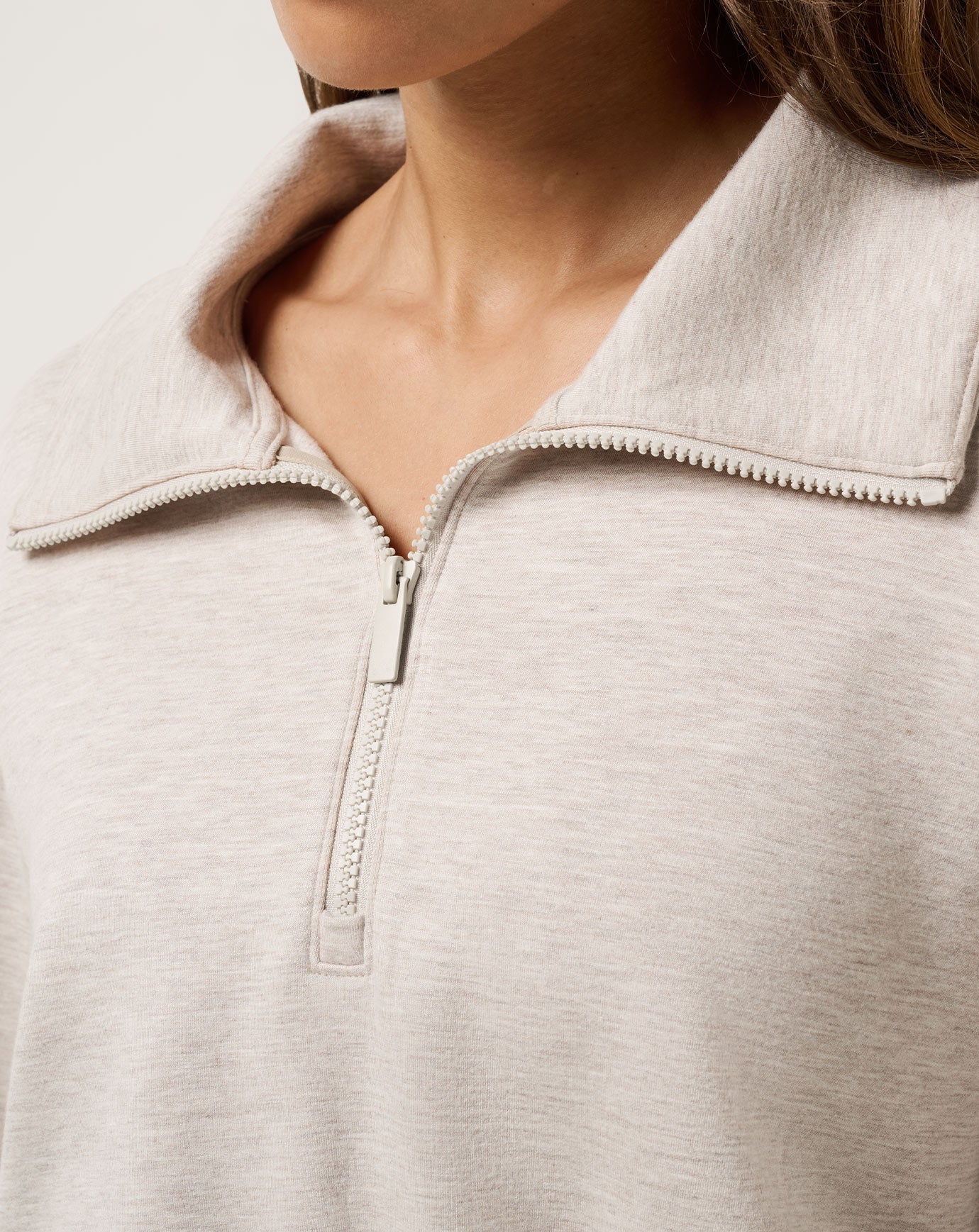 Heather Savannah Tan Travis Mathew Skyloft Soft Zip Dress