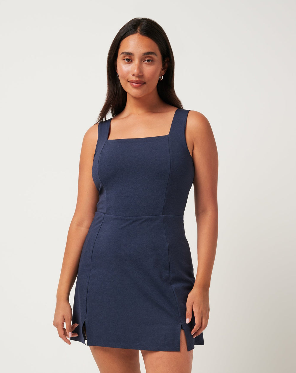 Heather Navy Blazer Travis Mathew Moveknit Sleeveless Dress