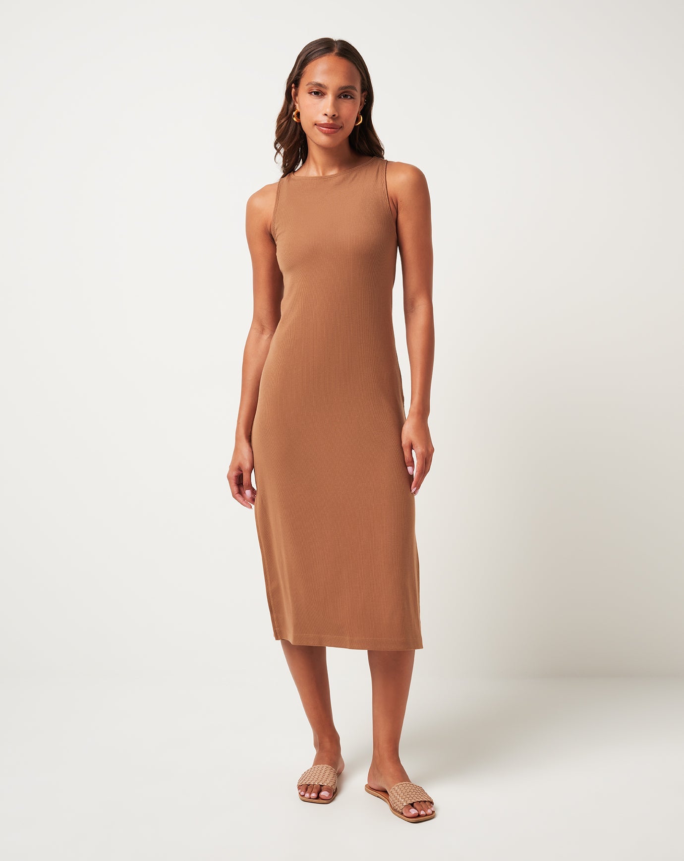 Chestnut Travis Mathew Cloud Rib Hadley Wood Dress