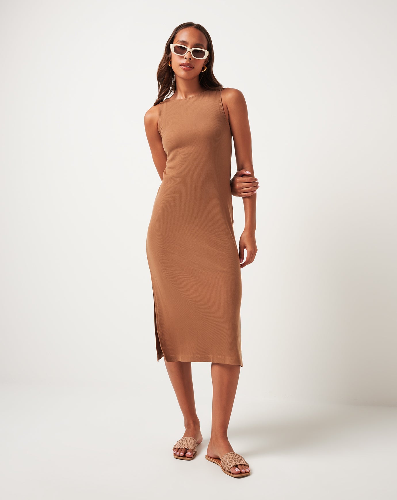 Chestnut Travis Mathew Cloud Rib Hadley Wood Dress