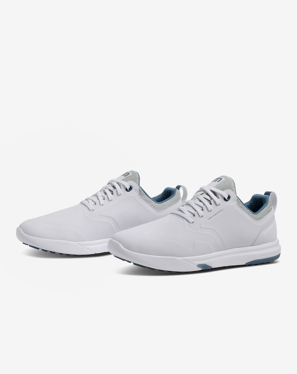 White/Blue Travis Mathew The Daily Pro Plus Golf Shoe