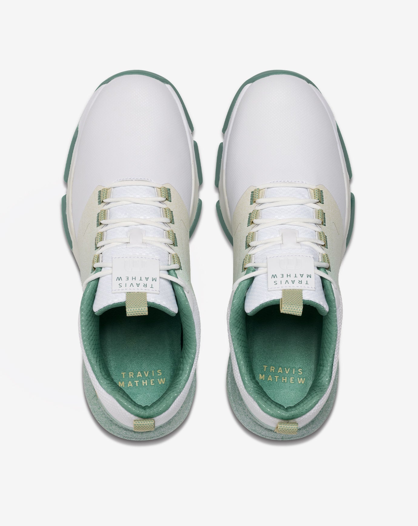 White/Green Travis Mathew The Ringer 2 Golf Shoe