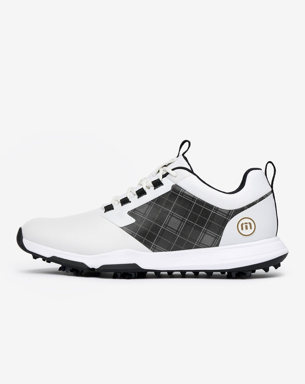 White Travis Mathew The Ringer 2 Tartan Golf Shoe